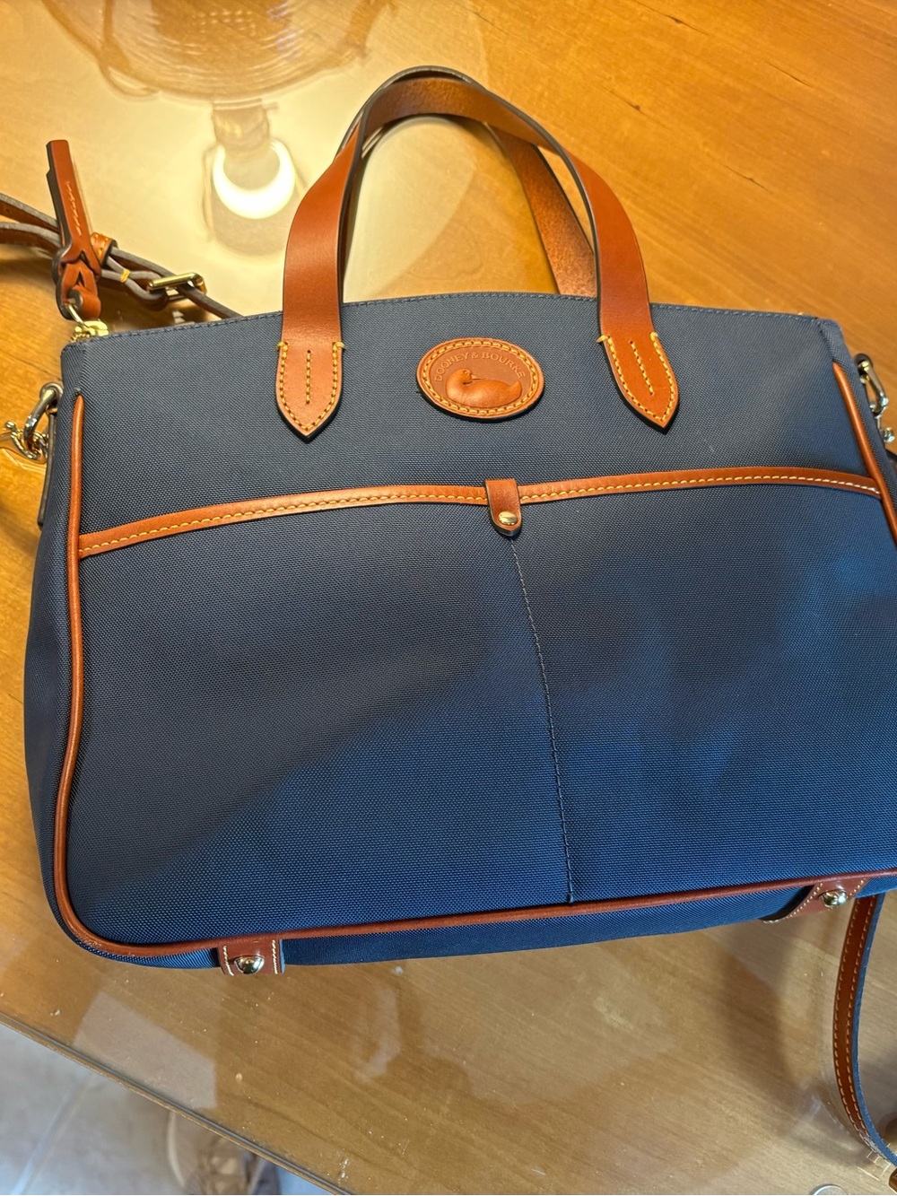 Dooney and Bourke Small Daniela Satchel Navy New